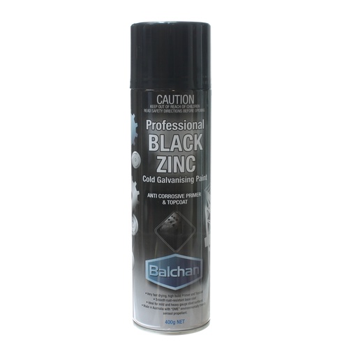 Black Zinc Cold Galvanising Paint 400G Balchan BA910