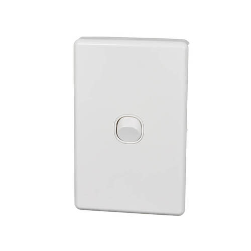 Clipsal Classic C2031V66-WE | 1 Gang Switch Weatherproof Vertical Flush 10A IP66 White main image