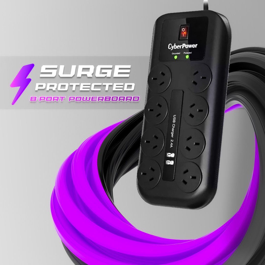 CyberPower Surge Protected 8-Port Power Board image