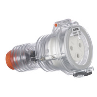 3 pin Extension Socket Industrial  IP66