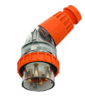 4 Pin Angled Plug Industrial IP66