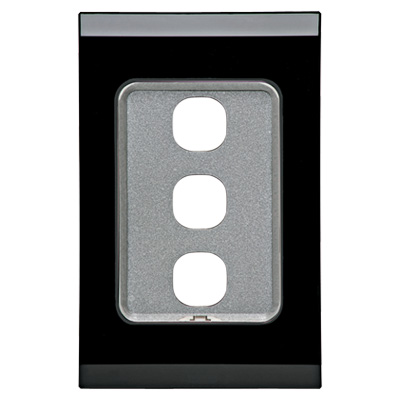 Espresso Black Clipsal Saturn 30 Series Plate and Grid Only | No Mechanisms