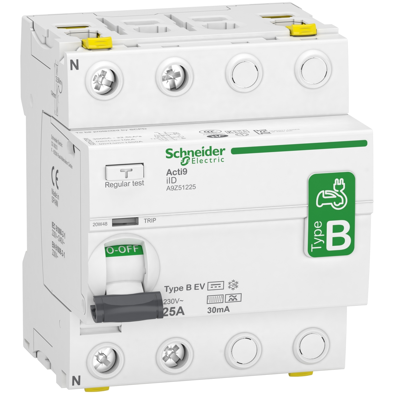 B EV Type Acti9 iID - Residual Current Circuit Breaker