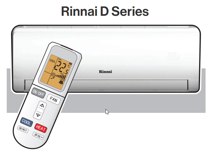 Rinnai D Series 410A Split System Air Conditioning