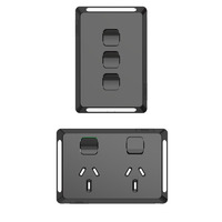 Clipsal Pro Series Black Skin Plate Covers