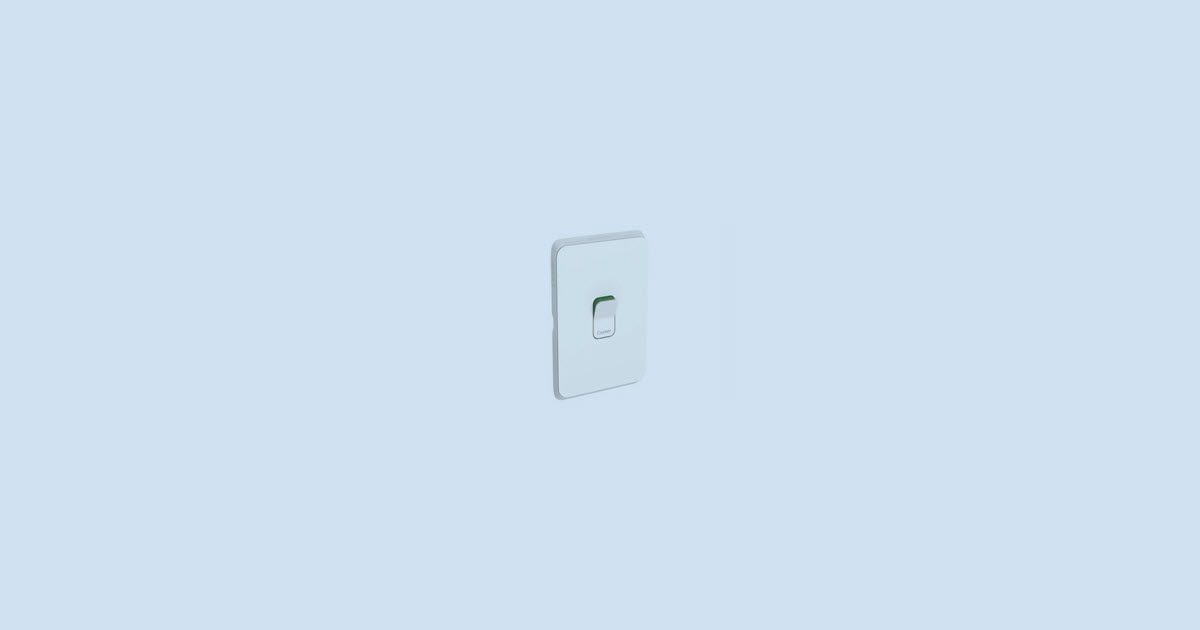CLIPSAL ICONIC 3041-45VW | 45amp COOKING APPLIANCE ISOLATOR SINGLE POLE, 250V, | 3041-45VW