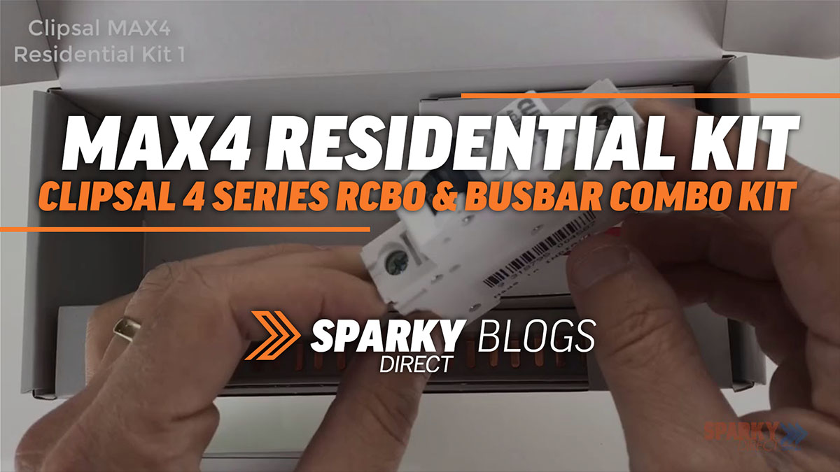 MAX4 RESIDENTIAL KIT 1 | CLIPSAL 4 SERIES RCBO & BUSBAR COMBO KIT | MAX4KIT1 image