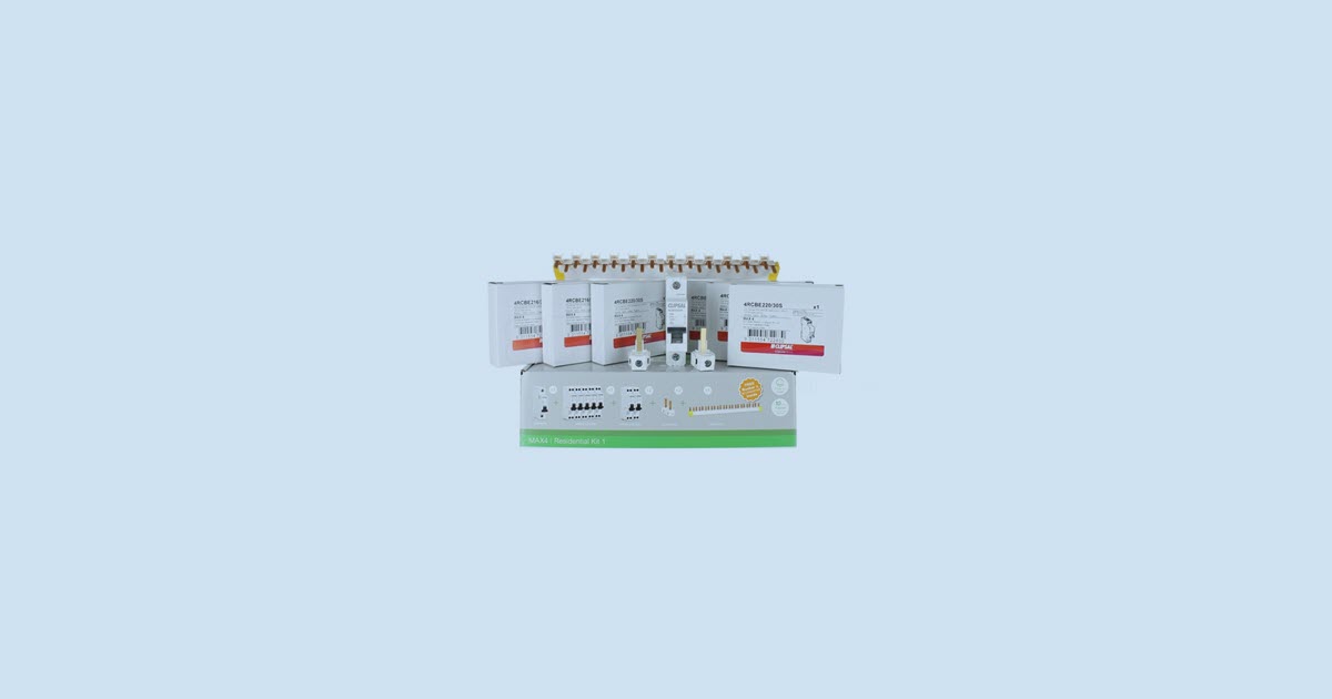 MAX4 RESIDENTIAL KIT 1 | CLIPSAL 4 SERIES RCBO & BUSBAR COMBO KIT | MAX4KIT1