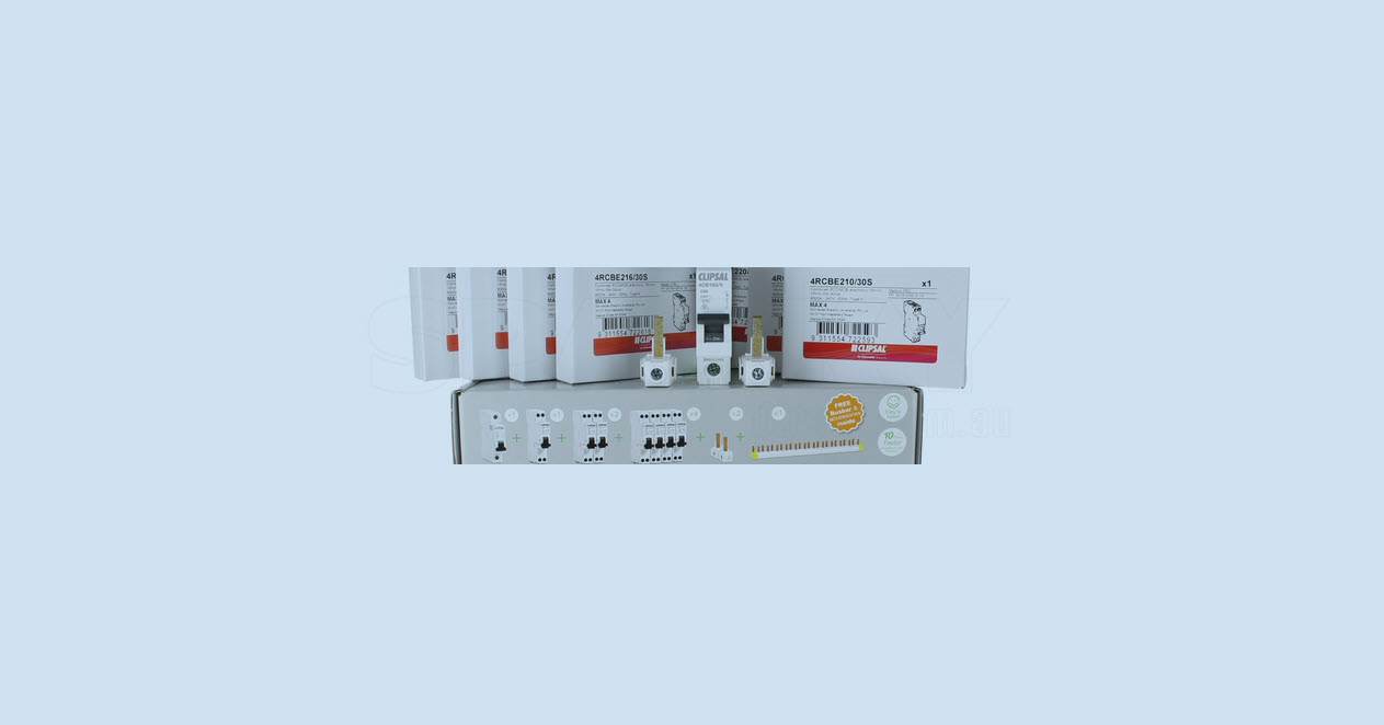 MAX4 RESIDENTIAL KIT 2 | CLIPSAL 4 SERIES RCBO & BUSBAR COMBO KIT | MAX4KIT2