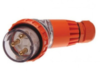 3 Pin Angled Plug Industrial IP66